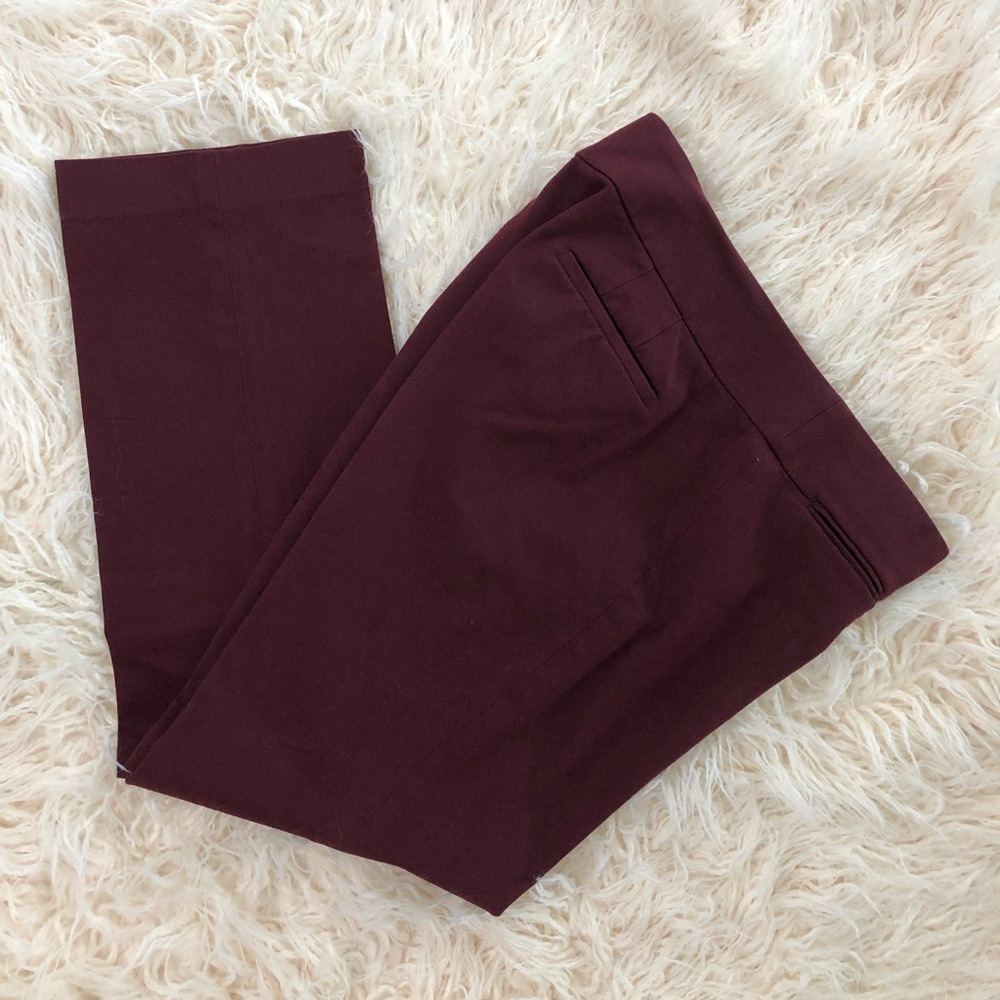 Burgundy Loft Julie Slacks